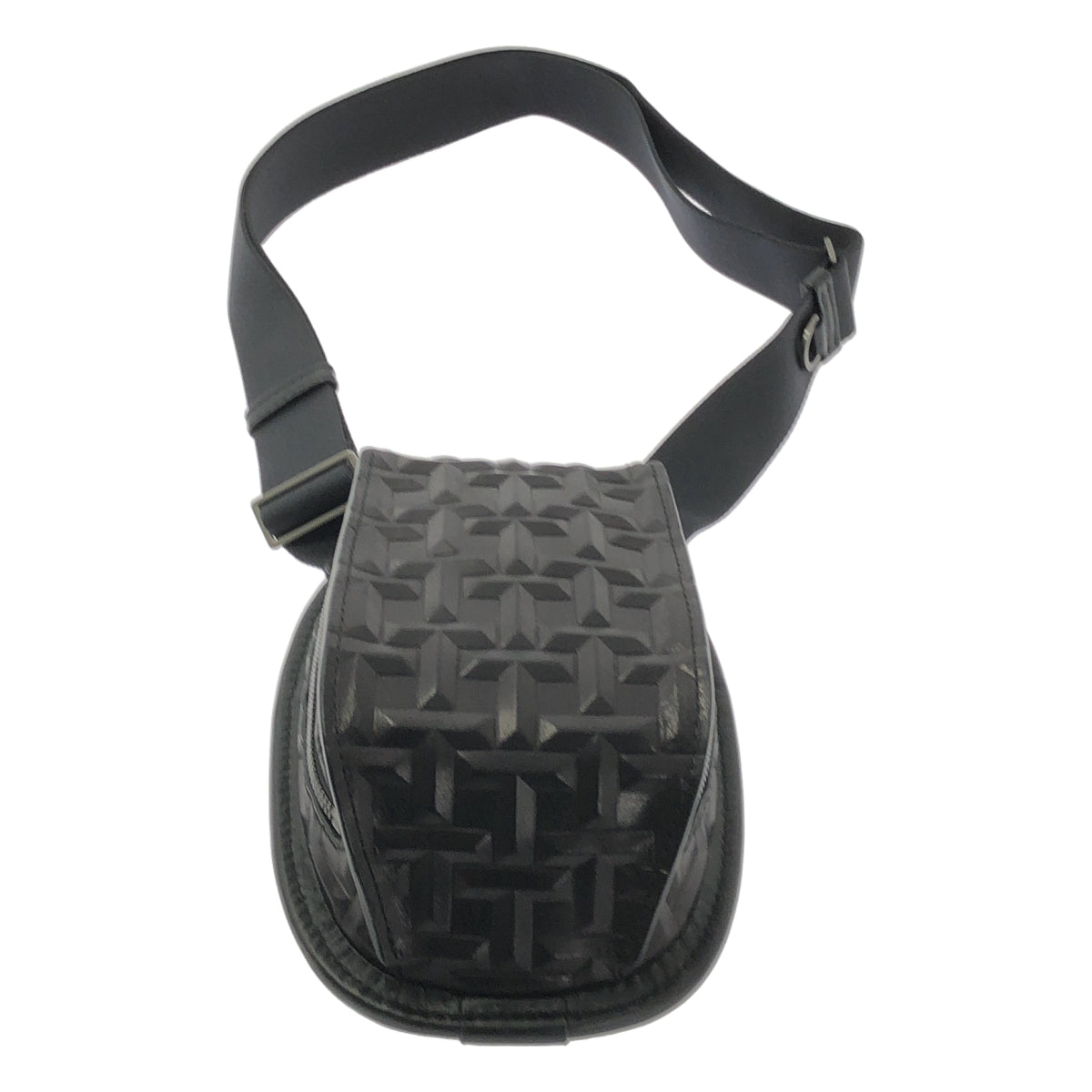 [狀況極佳] Tsuchiya 包 | TSUCHIYA 迷你單肩包（標誌性凸起設計）| 黑色 | 女款