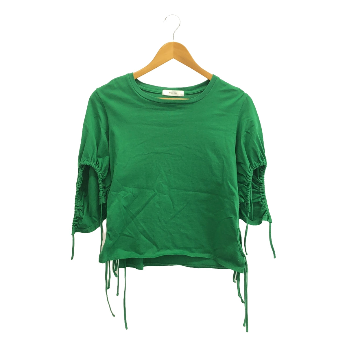 MURRAL / Mural | Chipped half sleeve top cut and sewn | F | Green | Women's