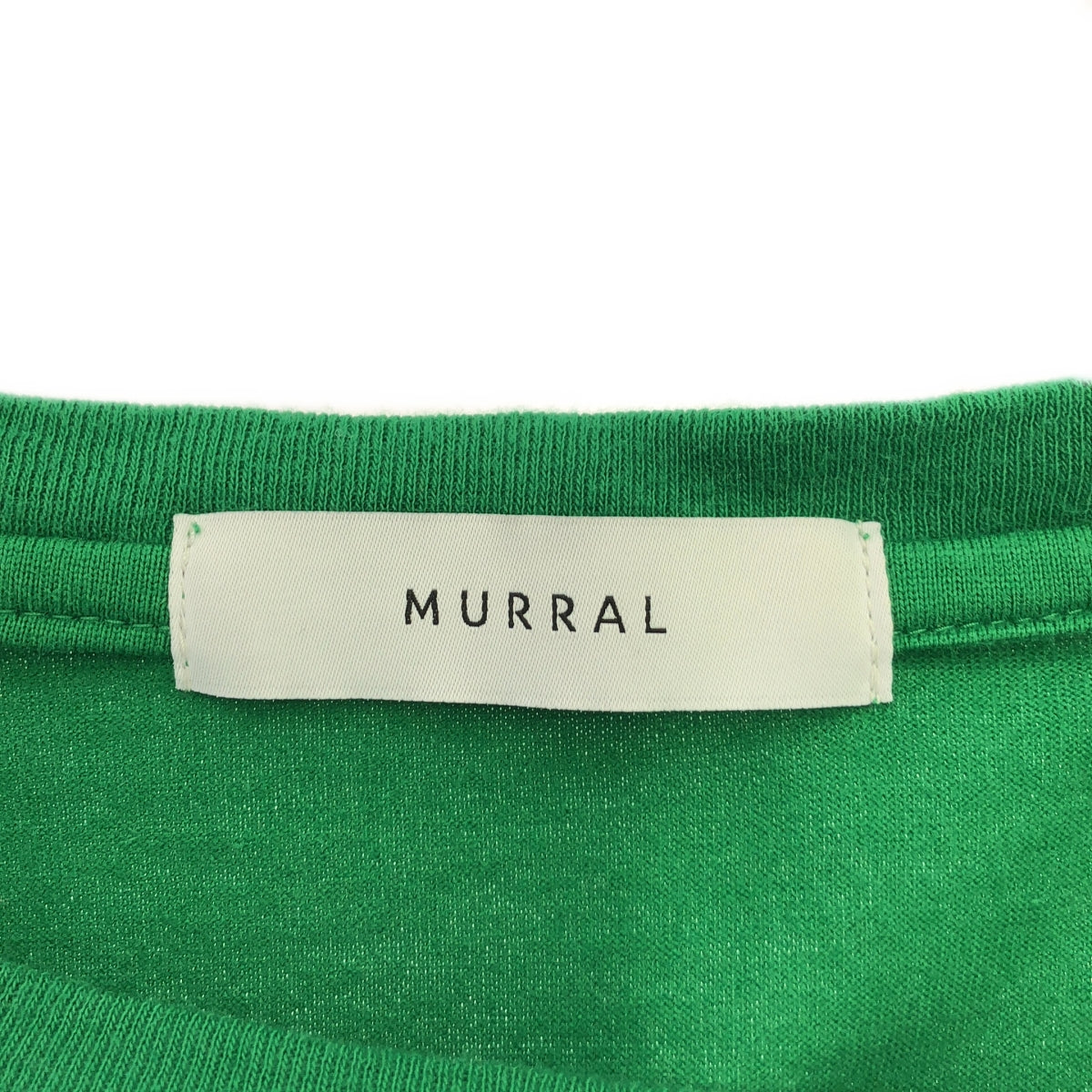 MURRAL / ミューラル | Chipped half sleeve top カットソー | F | グリーン | レディース