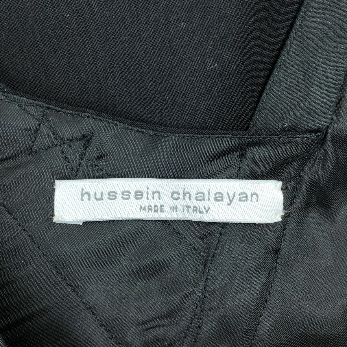 Hussein Chalayan / 후세인 차라얀 | 프릴 장식 비대칭 드레스 원피스 / 총 안감 | 44 | 블랙 | 여성