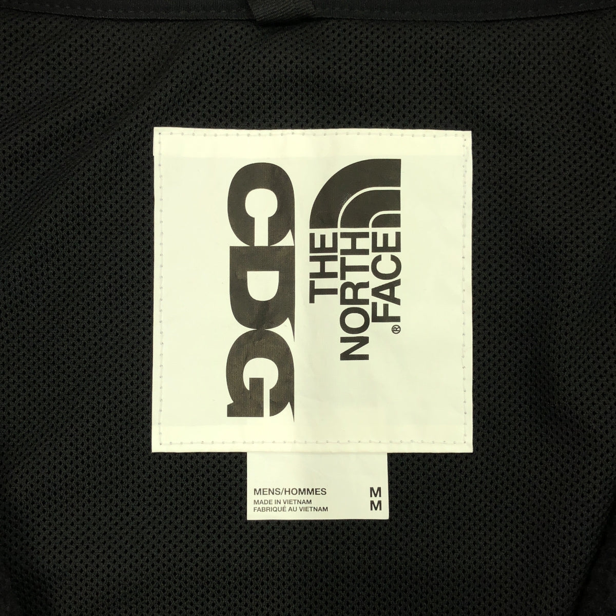 【美品】  COMME des GARCONS / コムデギャルソン | CDG × THE NORTH FACE / ノースドームウインドプルオーバーフリース ジャケット | M | ブラック | メンズ