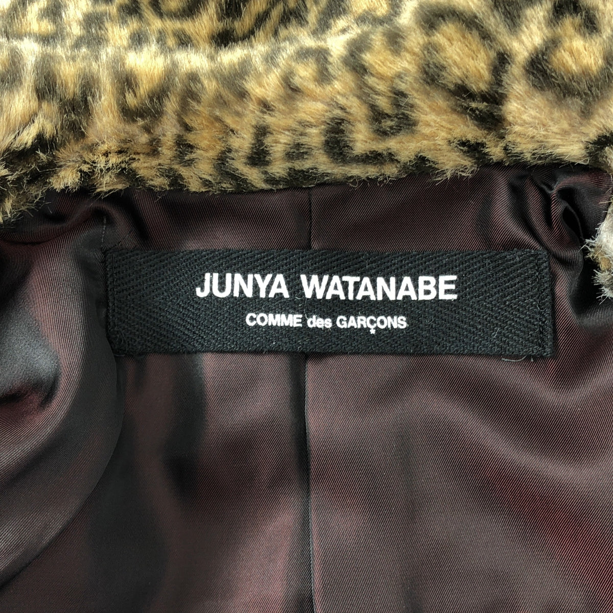 JUNYA WATANABE COMME des GARCONS / ジュンヤワタナベ | 2008AW | レオパード フェイクファー ショート コート | ブラウン | レディース