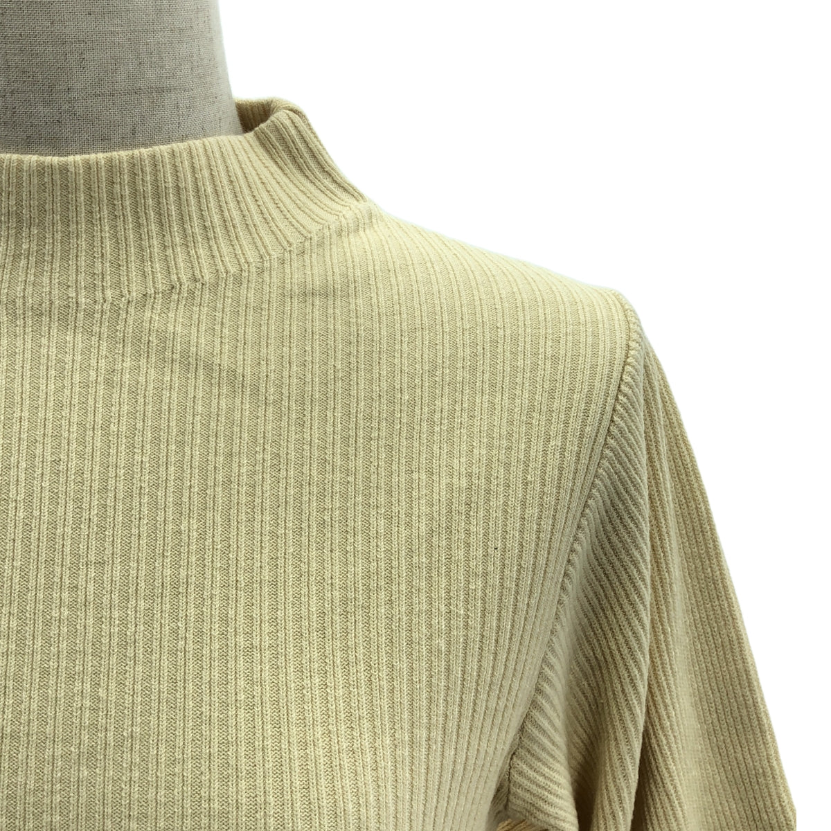 NOBLE / 노블 | 2023AW | 퍼프 슬리브 니트 원피스 | F | 옐로우 | 여성