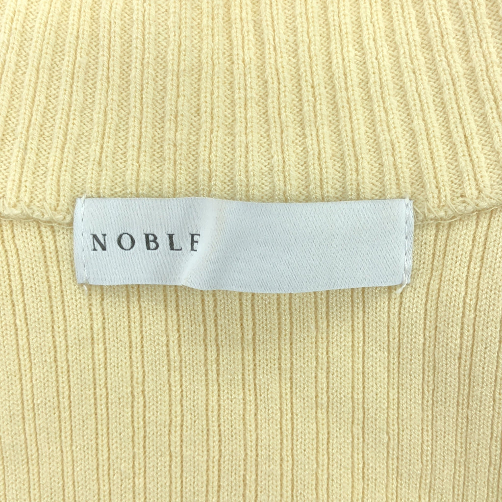 NOBLE / ノーブル | 2023AW | パフスリーブニットワンピース | F | イエロー | レディース