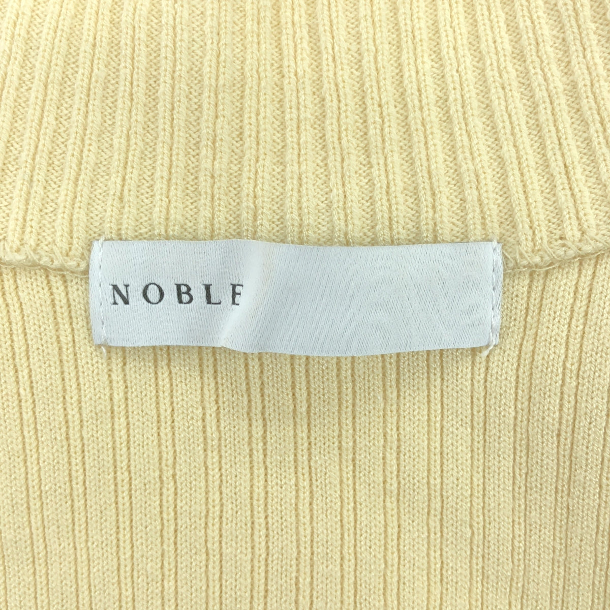 NOBLE / 노블 | 2023AW | 퍼프 슬리브 니트 원피스 | F | 옐로우 | 여성