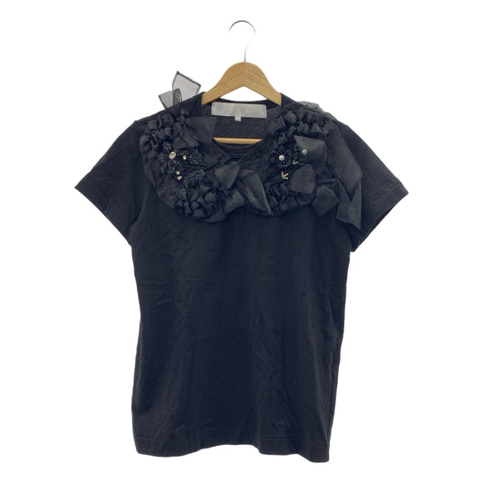 tao COMME des GARCONS | 2022SS | 薄紗串珠T卹剪裁與縫紉 | M | 女款