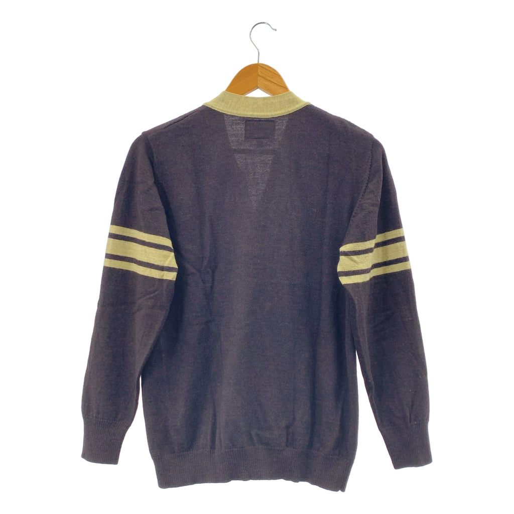 WTAPS / ダブルタップス | JOCKS / SWEATER.BUTTON.WOOL ウール Vネック ニットカーディガン | M | ブラウン | メンズ