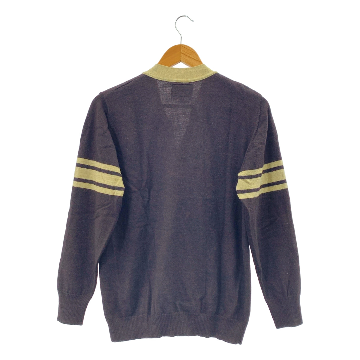 WTAPS / ダブルタップス | JOCKS / SWEATER.BUTTON.WOOL ウール Vネック ニットカーディガン | M | ブラウン | メンズ