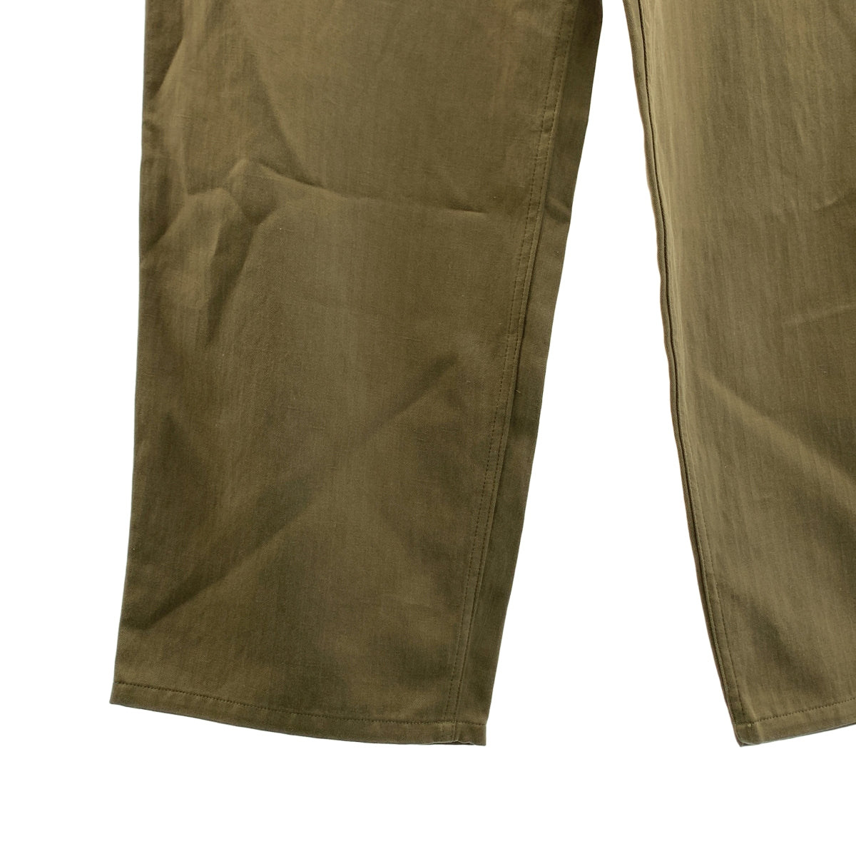 MAATEE&SONS / マーティー&サンズ | military denim / ヘリンボーン ミリタリー ワイドパンツ | 2 | メンズ