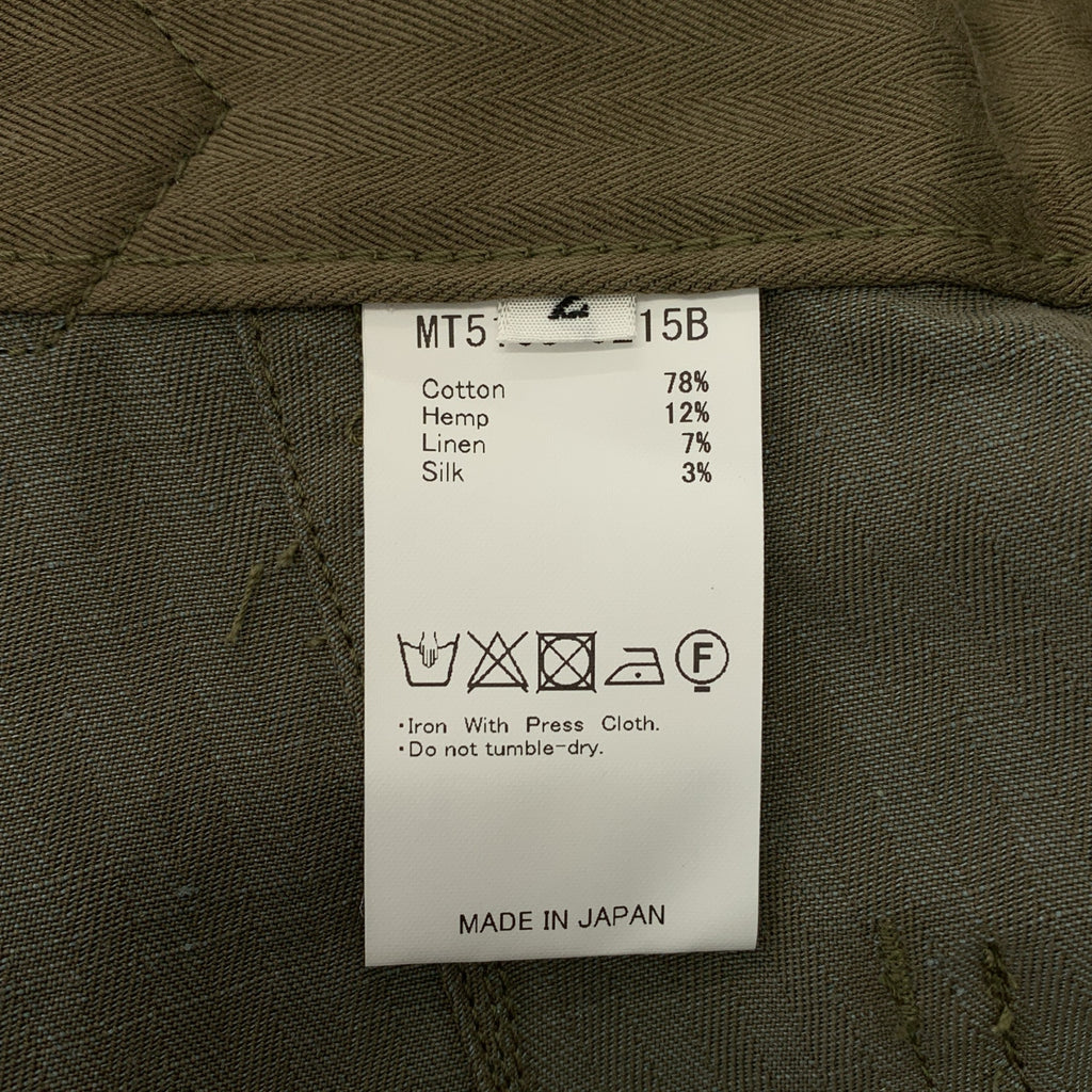 MAATEE &amp; SONS / 마티 &amp; 샌즈 | military denim / 헤링본 밀리터리 와이드 팬츠 | 2 | 남성