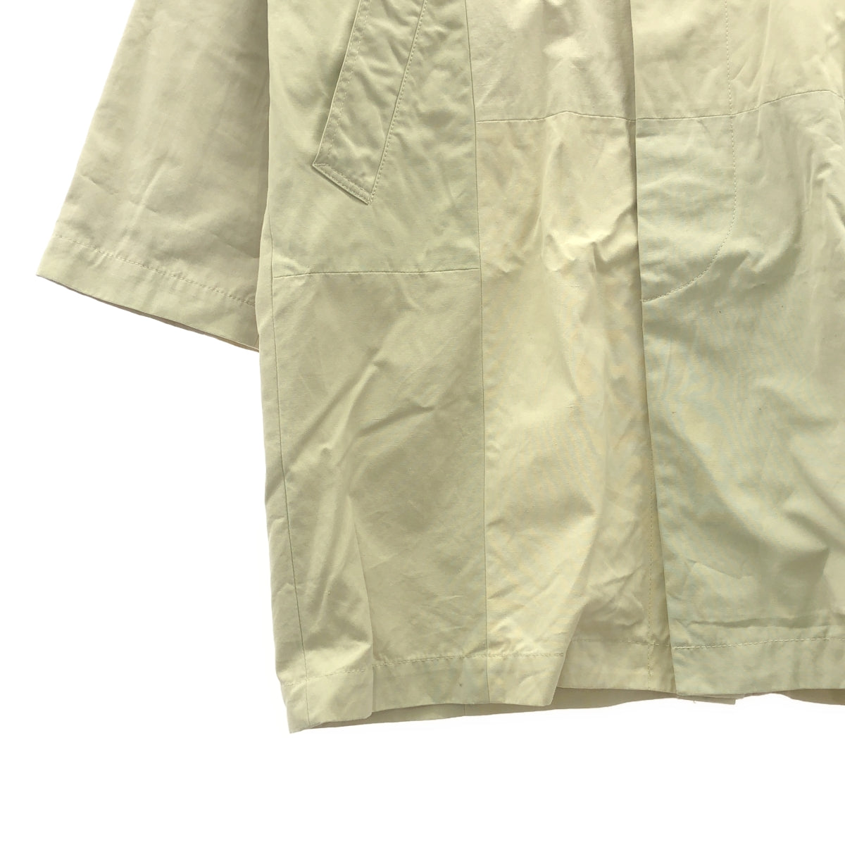 墨水/墨水|重構立領大衣 | L |米色 |男士