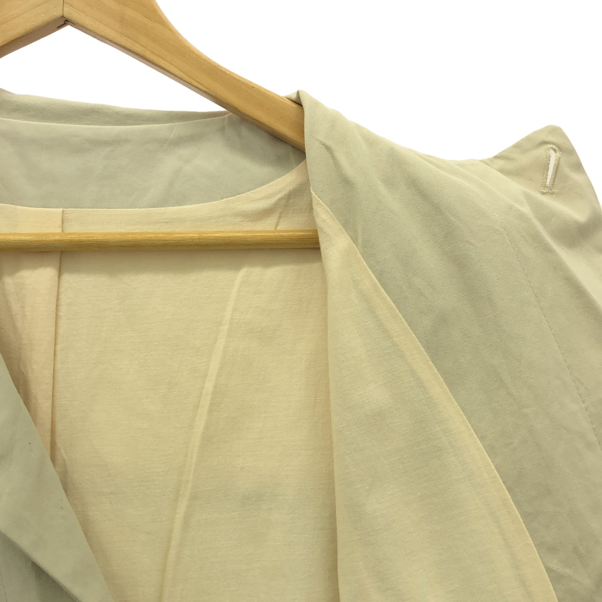 墨水/墨水|重構立領大衣 | L |米色 |男士