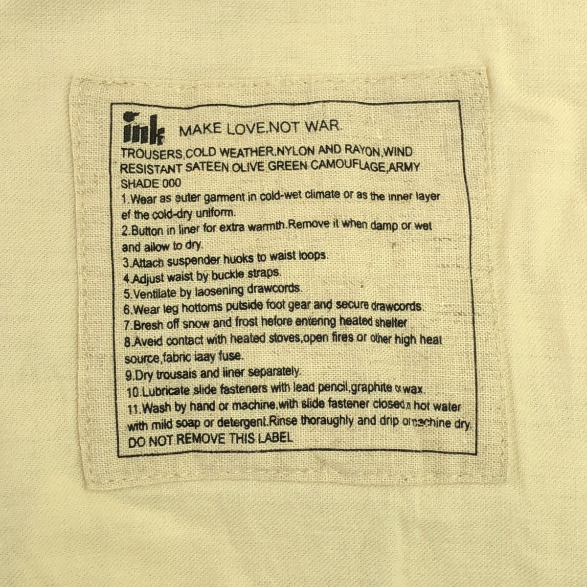 墨水/墨水|重構立領大衣 | L |米色 |男士