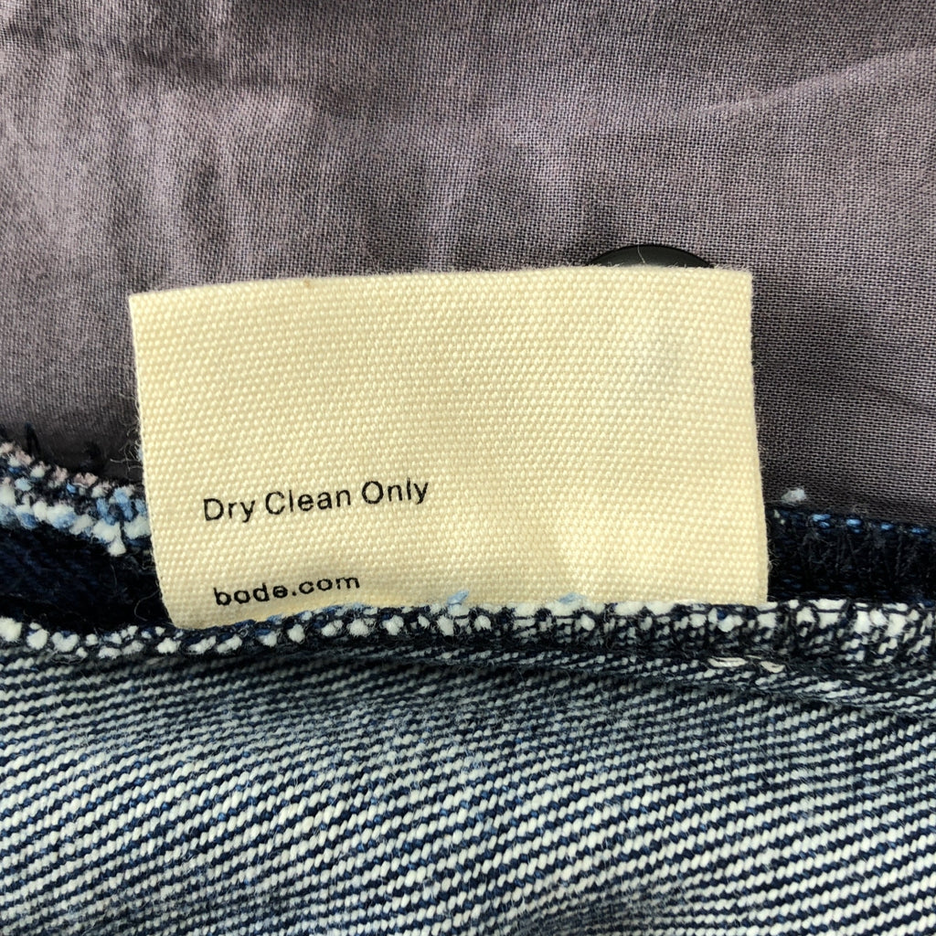 BODE / ボーディ | Murray high-rise pleated embroidered wide-leg jeans 刺しゅう 2タック ワイドデニムパンツ | 29 | メンズ