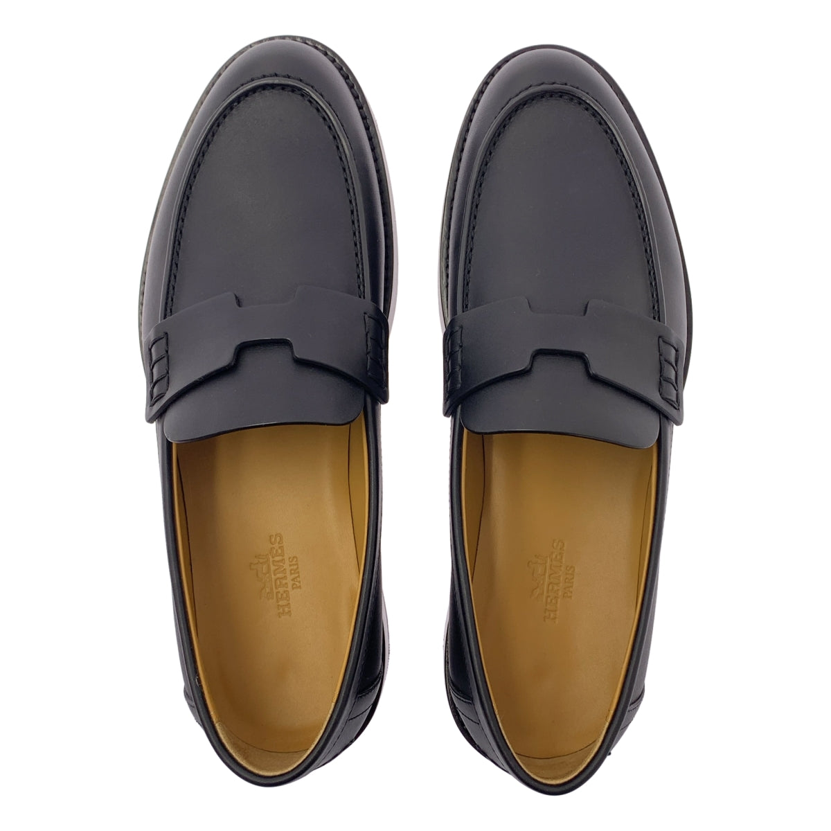 HERMES / 헤르메스 | Hour loafer 아워 모카신 가죽 로파 | 37 | 여성
