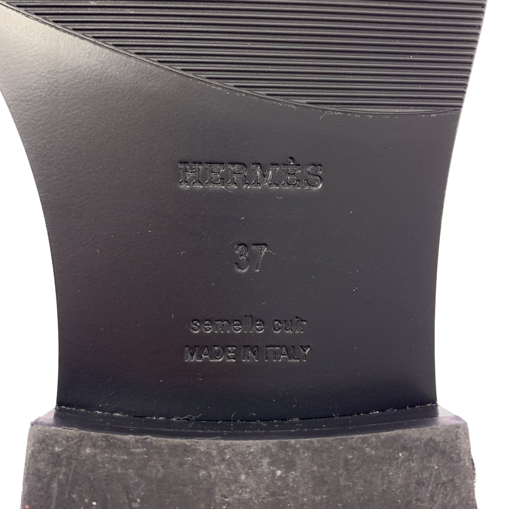 HERMES / 헤르메스 | Hour loafer 아워 모카신 가죽 로파 | 37 | 여성