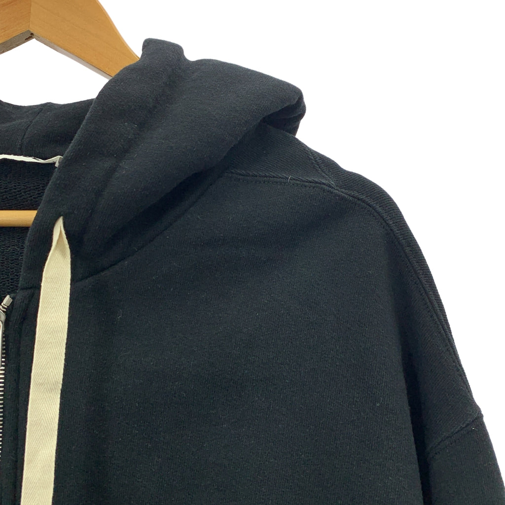 JIL SANDER+ / ジルサンダープラス | 2023AW | ZIPPED HOODIE オーバーサイズ ジップアップ フーディ パーカー | M | ブラック | メンズ