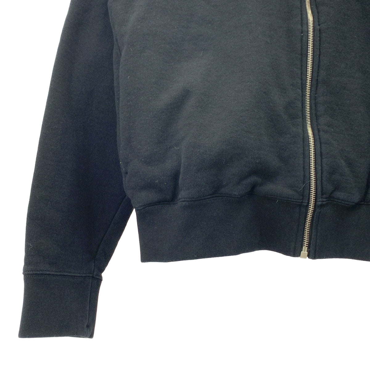 JIL SANDER+ / ジルサンダープラス | 2023AW | ZIPPED HOODIE オーバーサイズ ジップアップ フーディ パーカー | M | ブラック | メンズ