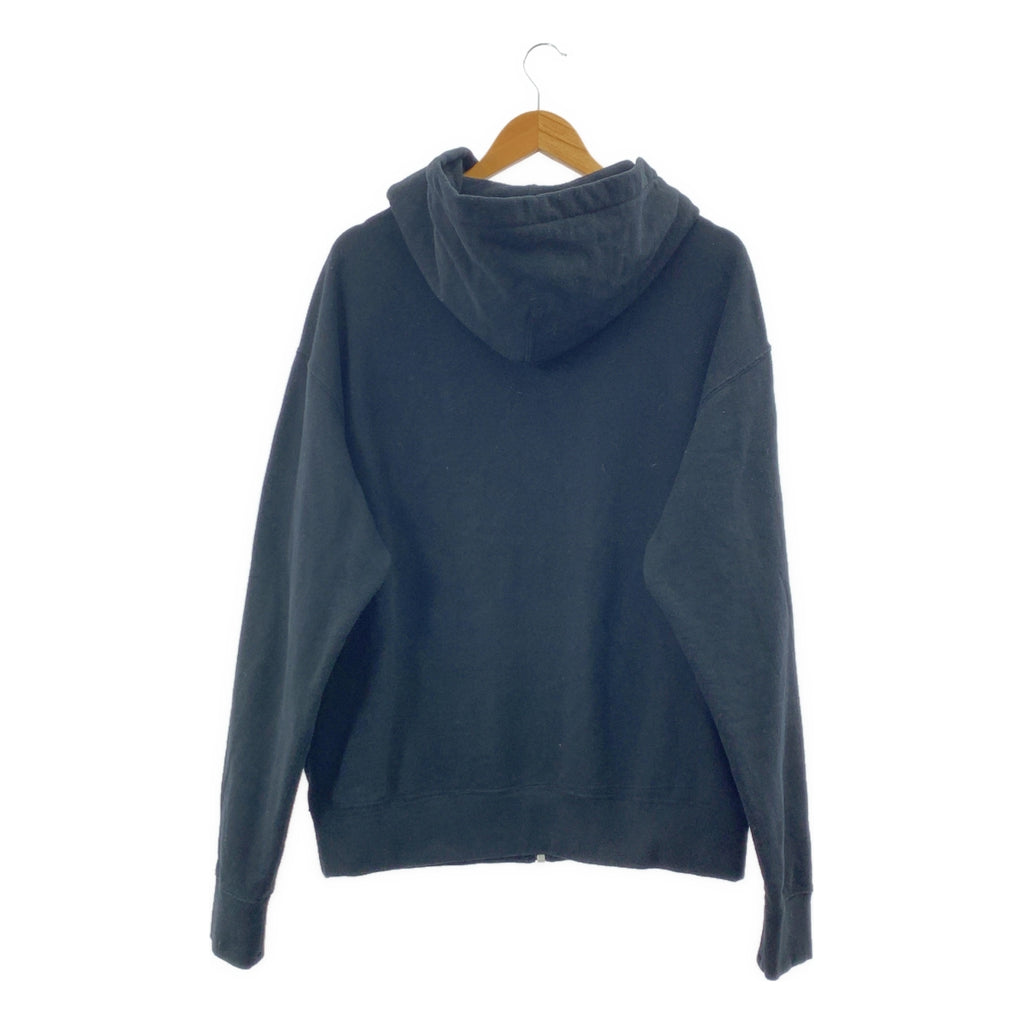 JIL SANDER+ / ジルサンダープラス | 2023AW | ZIPPED HOODIE オーバーサイズ ジップアップ フーディ パーカー | M | ブラック | メンズ