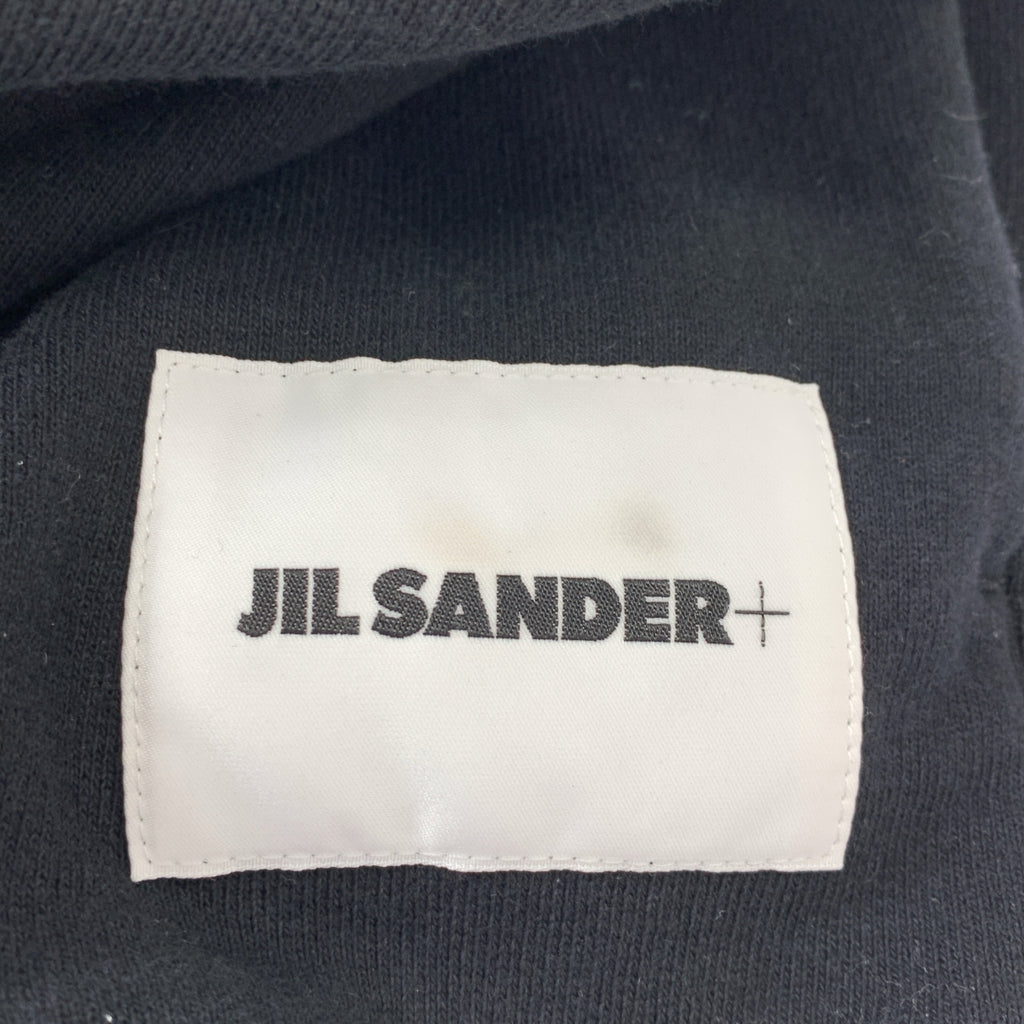 JIL SANDER+ / ジルサンダープラス | 2023AW | ZIPPED HOODIE オーバーサイズ ジップアップ フーディ パーカー | M | ブラック | メンズ