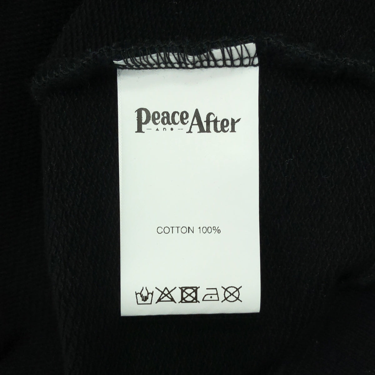 BLACK Scandal YOHJI YAMAMOTO / ブラックスキャンダルヨウジヤマモト | 2021AW | ×PEACE AND AFTER ピースアンドアフター / フード刺しゅう スウェットパーカー | 4 | ブラック | メンズ
