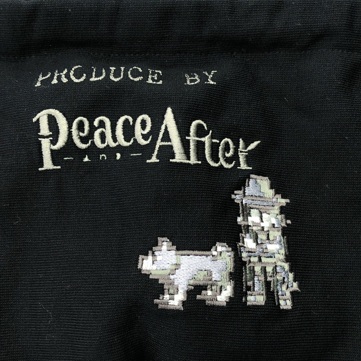 BLACK Scandal YOHJI YAMAMOTO / ブラックスキャンダルヨウジヤマモト | 2021AW | ×PEACE AND AFTER ピースアンドアフター / フード刺しゅう スウェットパーカー | 4 | ブラック | メンズ