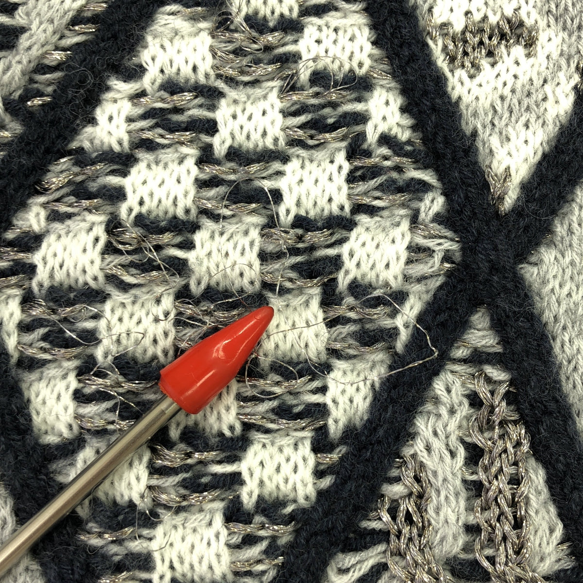 魯魯姆: / 魯魯姆 | 2020 秋冬 |神聖花園混合圖案針織套頭衫 / 高領針織 | F |灰色 |女性的