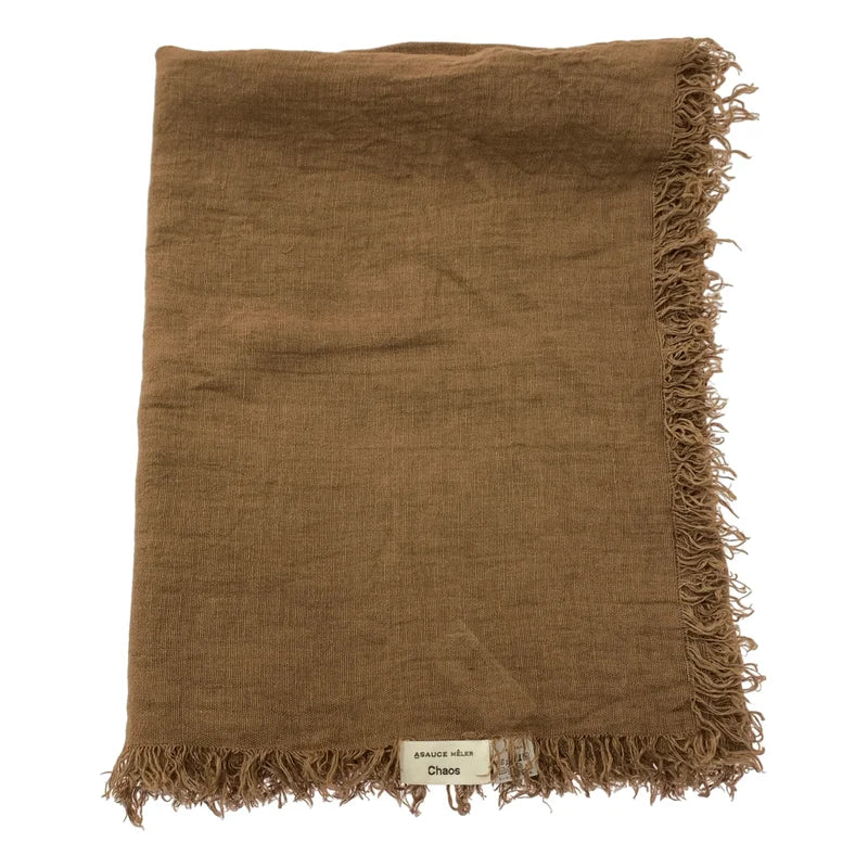 ASAUCE MELER / アソース メレ | × Chaos 別注 リネン100% フリンジ 大判ストール |
