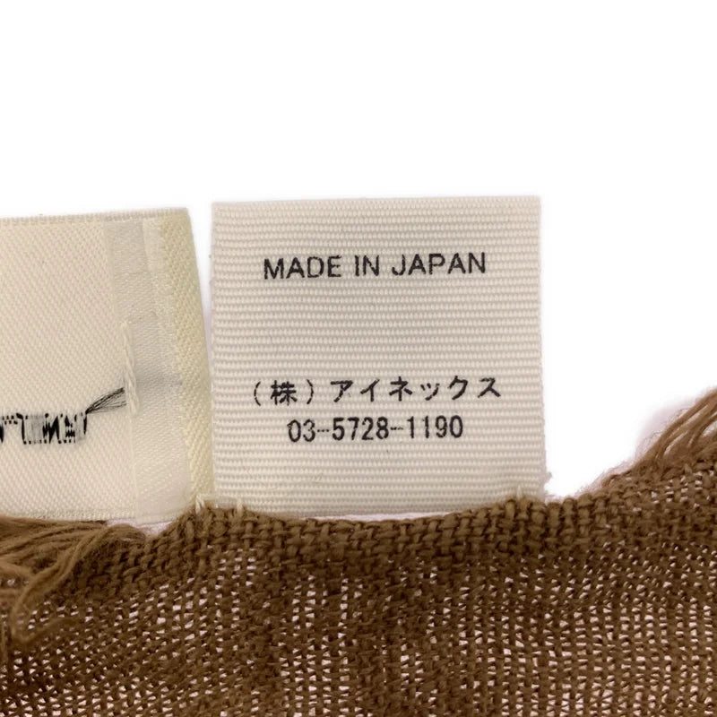 ASAUCE MELER / アソース メレ | × Chaos 別注 リネン100% フリンジ 大判ストール |