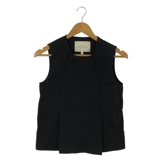 Studio Nicholson | FLATLEY Pullover Sleeveless Blouse | 00 | Black | Women's