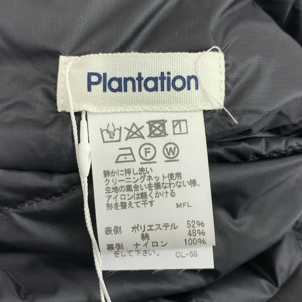 Plantation / プランテーション | リバーライト ノーカラー ダウンコート | M | レディース