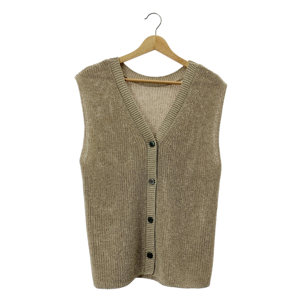 Framework / 프레임 워크 | 2025SS | 워셔블 PL 린넨 2WAY 니트 | 베이지 | 여성