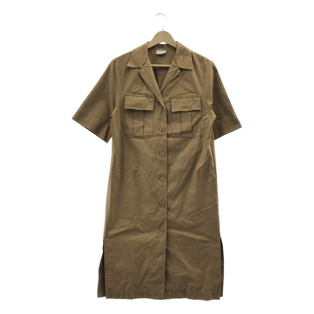 DRIES VAN NOTEN | 雙口袋開衩襯衫裙 | 34 | 棕色 | 女款