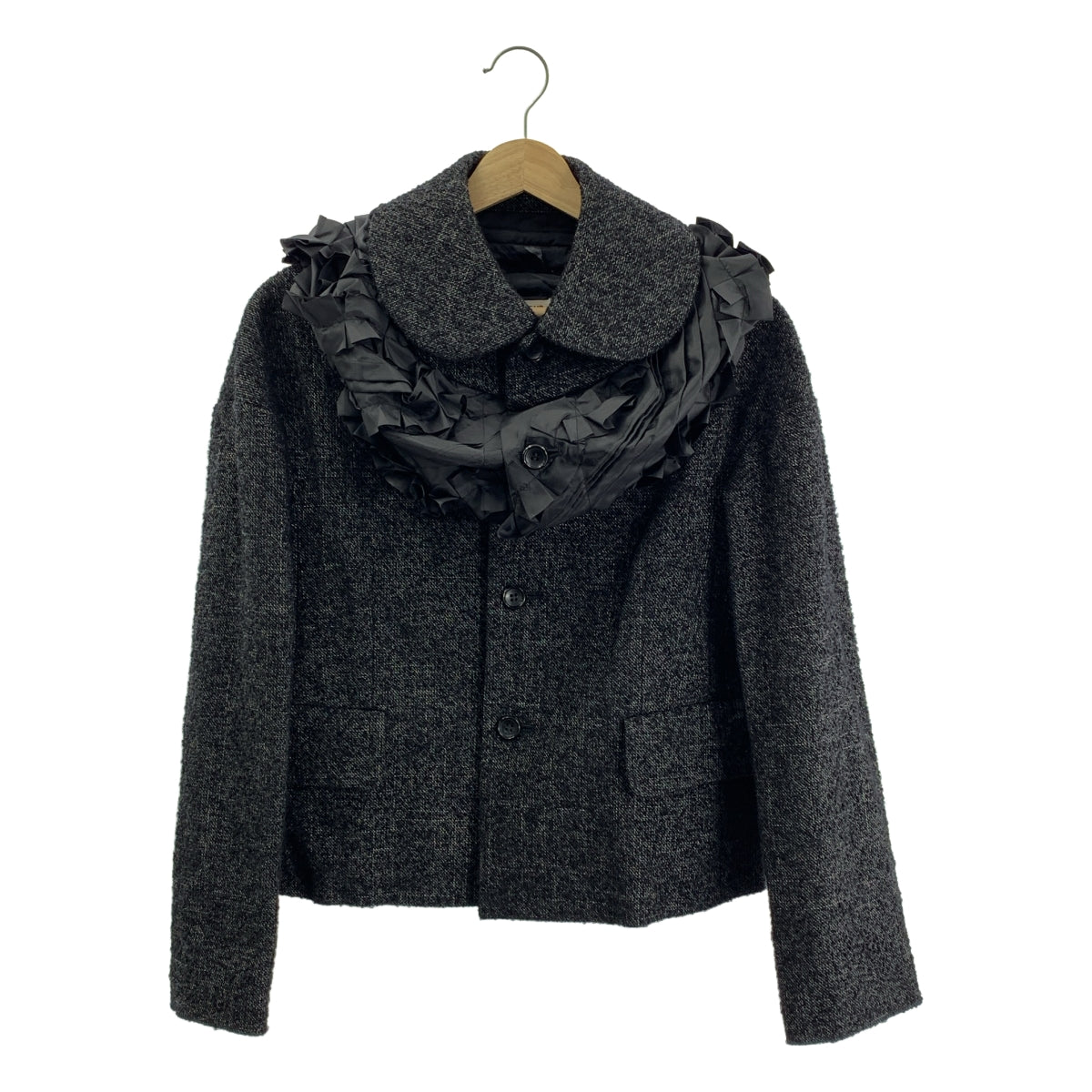 COMME des GARCONS COMME des GARCONS / 콤콤 | 2025AW | 울 프릴 도킹 라운드 컬러 재킷 | XS |