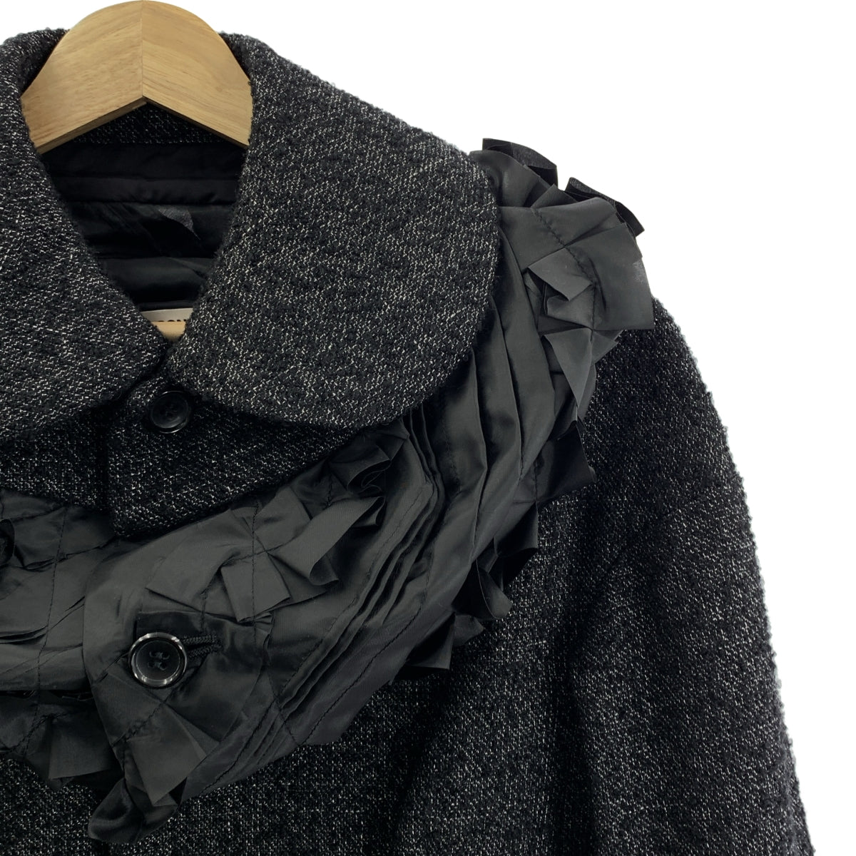 COMME des GARCONS COMME des GARCONS / 콤콤 | 2025AW | 울 프릴 도킹 라운드 컬러 재킷 | XS |