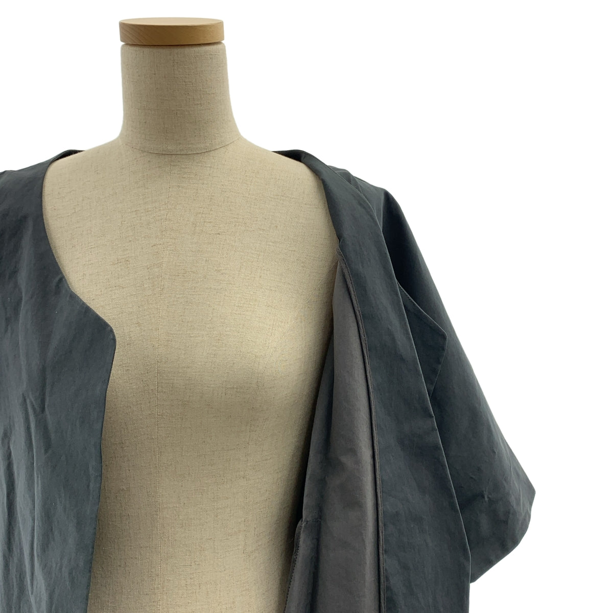 MARNI / マルニ | コットン ノーカラー ベルテッド スプリングコート | 38 | レディース