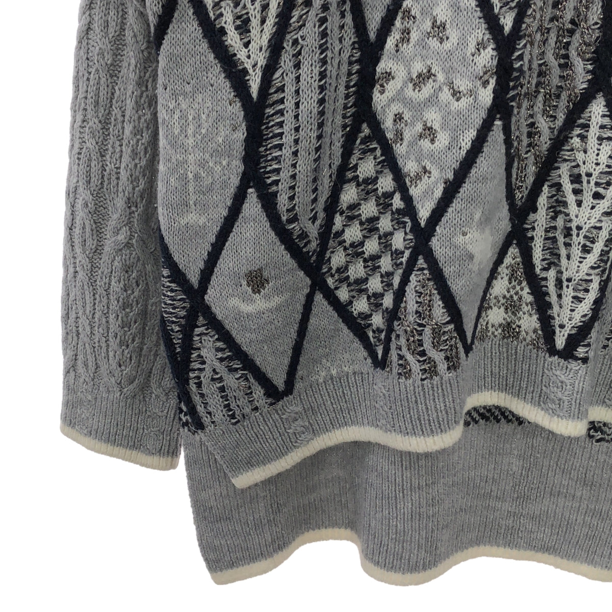 rurumu: / 縷縷夢兎るるむう | sacredness garden mix pattern knit pullover ニット | – KLD