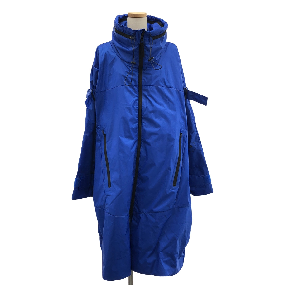 adidas by Stella McCartney / アディダスバイステラマッカートニー | ロゴ フルジップ オーバー コート / メッシュ総裏地 | 0 |