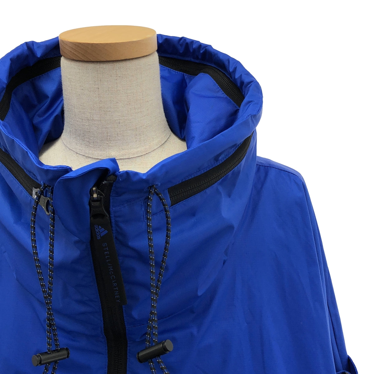 adidas by Stella McCartney / アディダスバイステラマッカートニー | ロゴ フルジップ オーバー コート / メッシュ総裏地 | 0 |