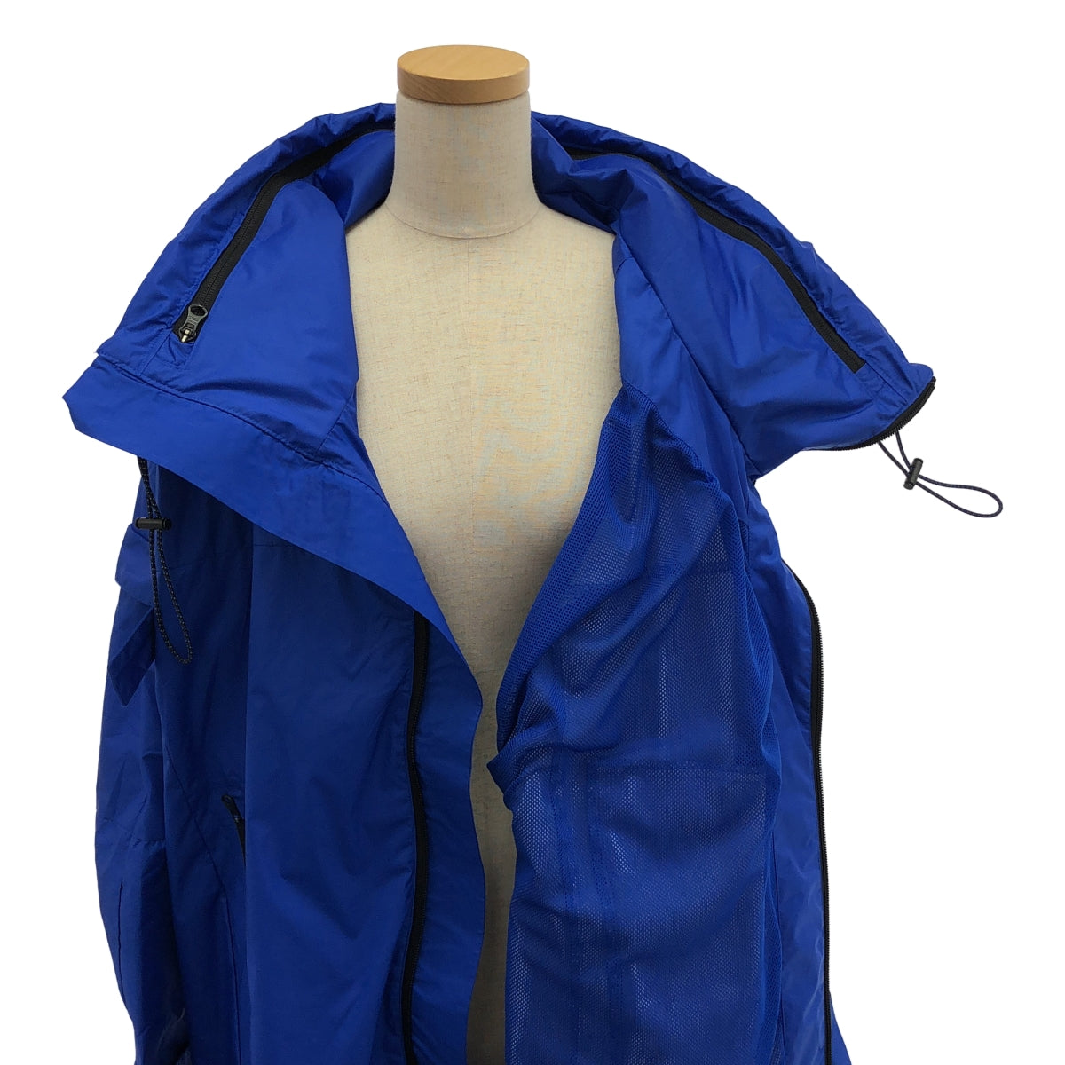 adidas by Stella McCartney / アディダスバイステラマッカートニー | ロゴ フルジップ オーバー コート / メッシュ総裏地 | 0 |