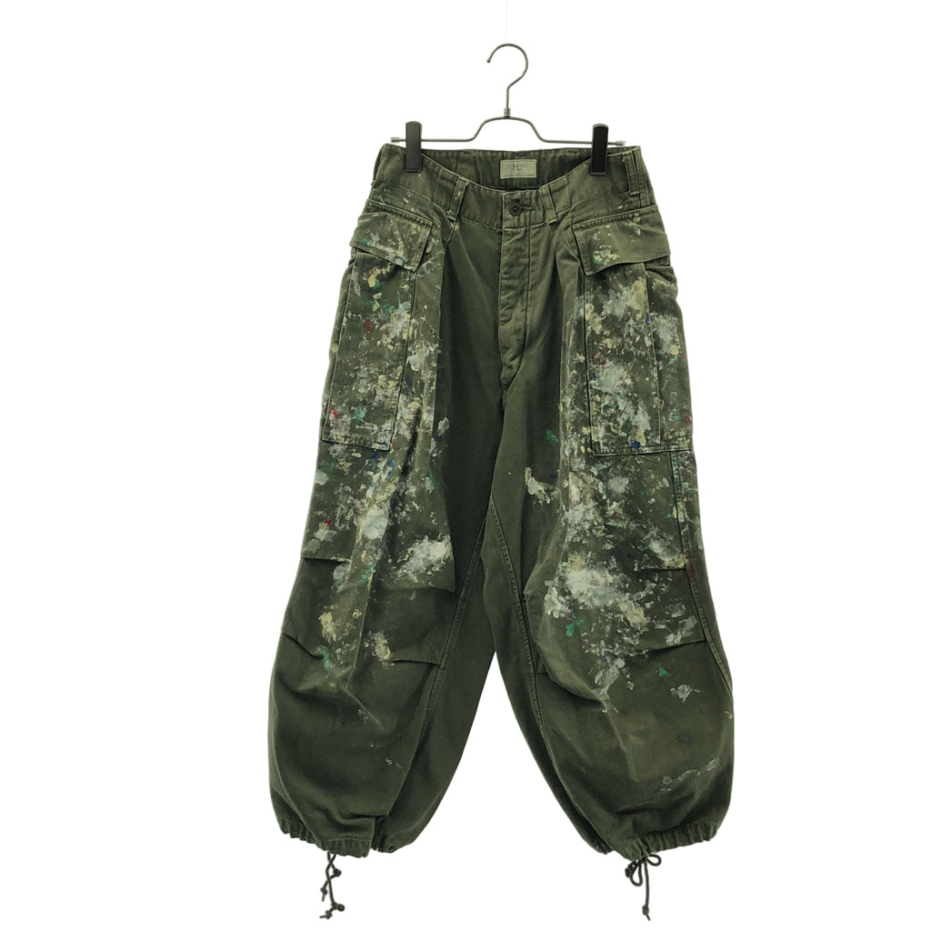 HERILL / 헤릴 | Duck Splash Cargo Pants 덕 스플래시 카고 팬츠 | 2 | 올리브 | 남성