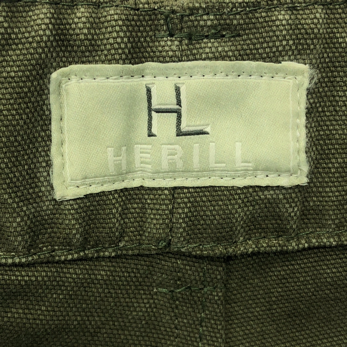 HERILL / 헤릴 | Duck Splash Cargo Pants 덕 스플래시 카고 팬츠 | 2 | 올리브 | 남성