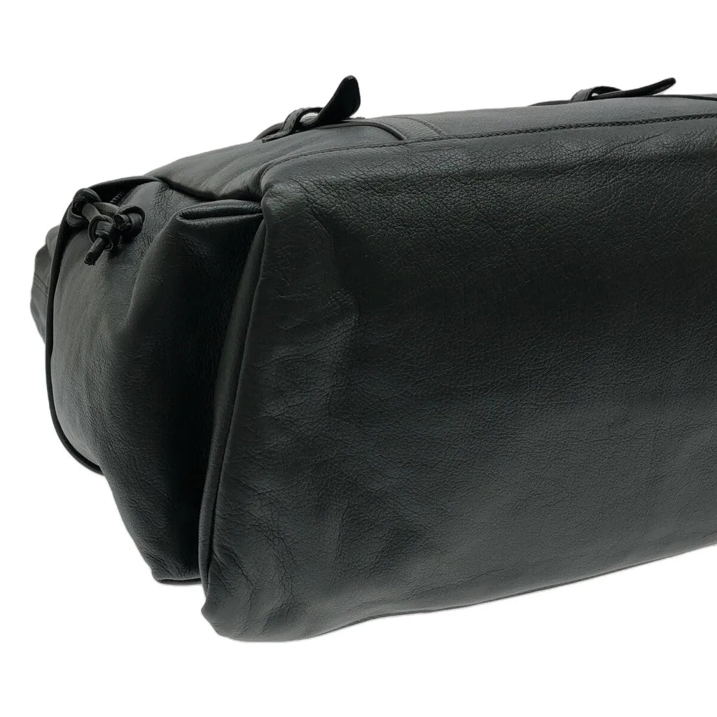 [新品] GUCCI | 725664 / 抽繩皮革手提包 / GG 襯裡，全身標誌 |灰色 |女性的