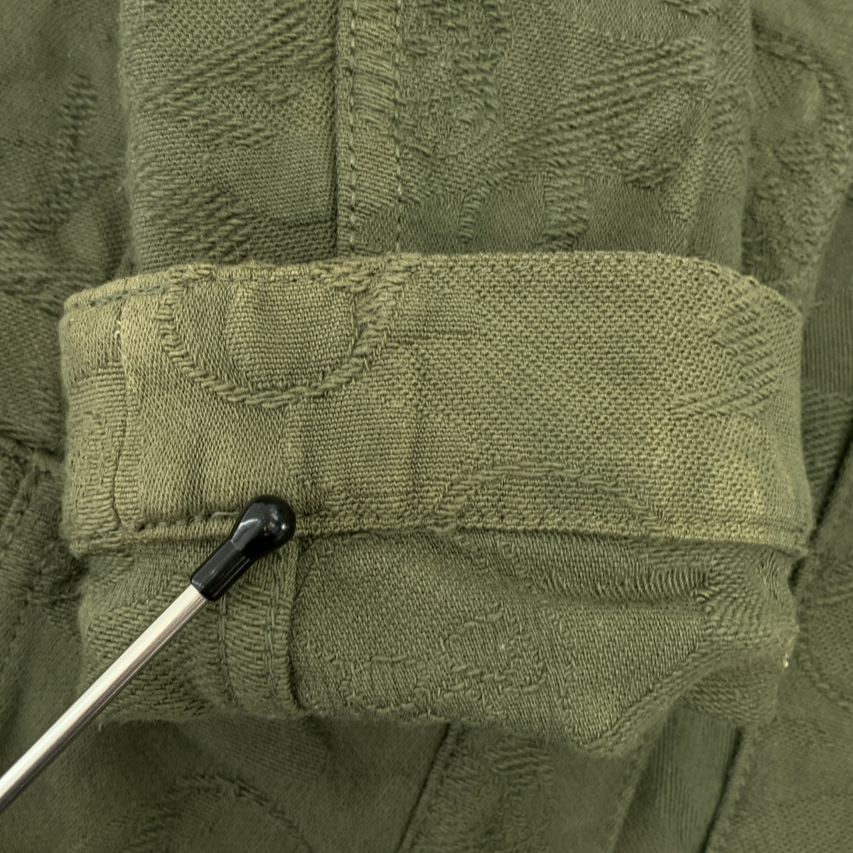 lucien pellat-finet / ルシアンペラフィネ | コットン ジャガード ボタンレス ノーカラー ジャケット | M | レディース