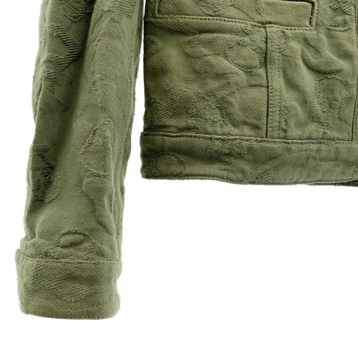 lucien pellat-finet / 루시안 페라피네 | 코튼 자가드 버튼리스 노 컬러 재킷 | M | 여성