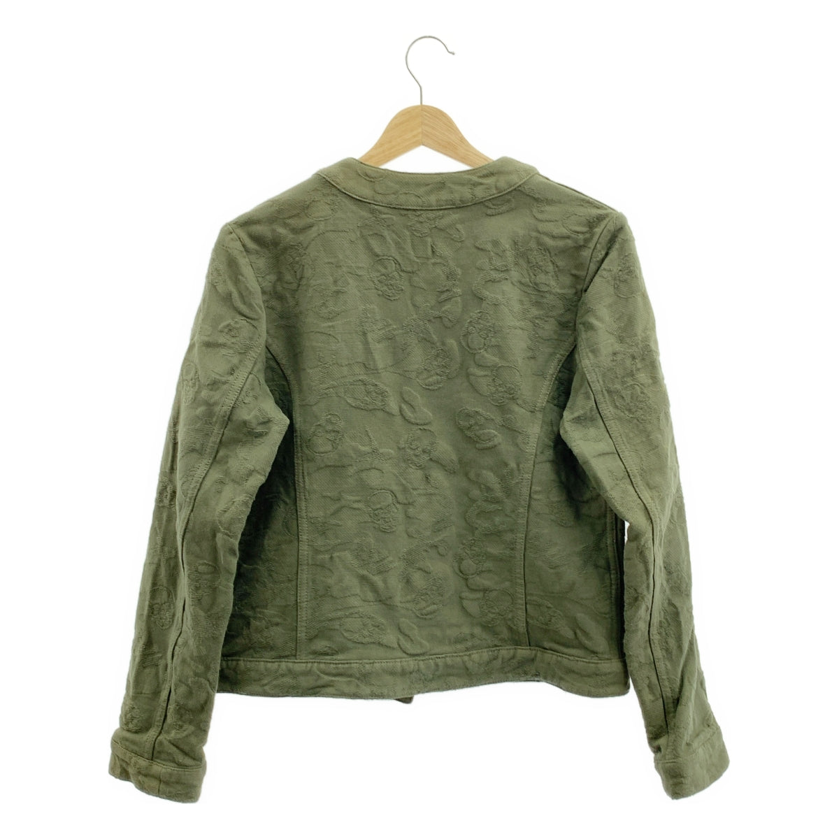 lucien pellat-finet / 루시안 페라피네 | 코튼 자가드 버튼리스 노 컬러 재킷 | M | 여성