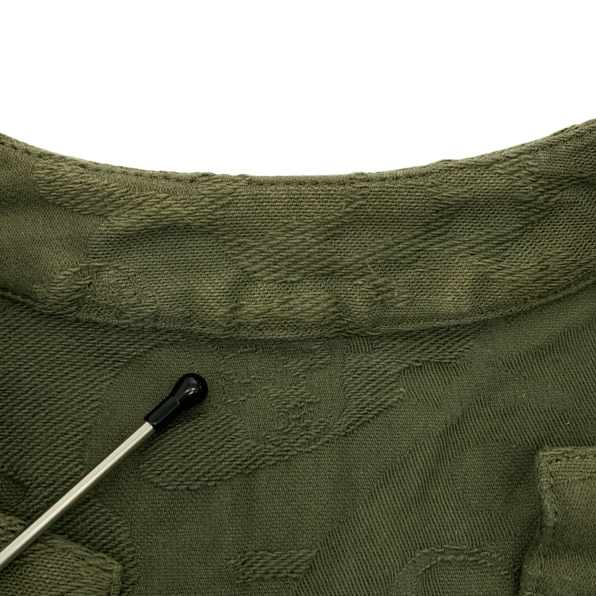 lucien pellat-finet / ルシアンペラフィネ | コットン ジャガード ボタンレス ノーカラー ジャケット | M | レディース