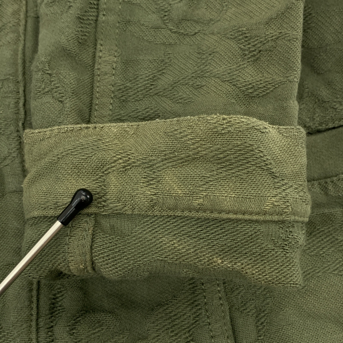 lucien pellat-finet / ルシアンペラフィネ | コットン ジャガード ボタンレス ノーカラー ジャケット | M | レディース