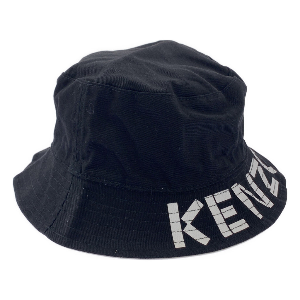 【新品】  KENZO / ケンゾー | 2024SS | BUCKET HAT REVERSIBLE / ロゴプリント リバーシブル バケットハット | L | ブラック | メンズ