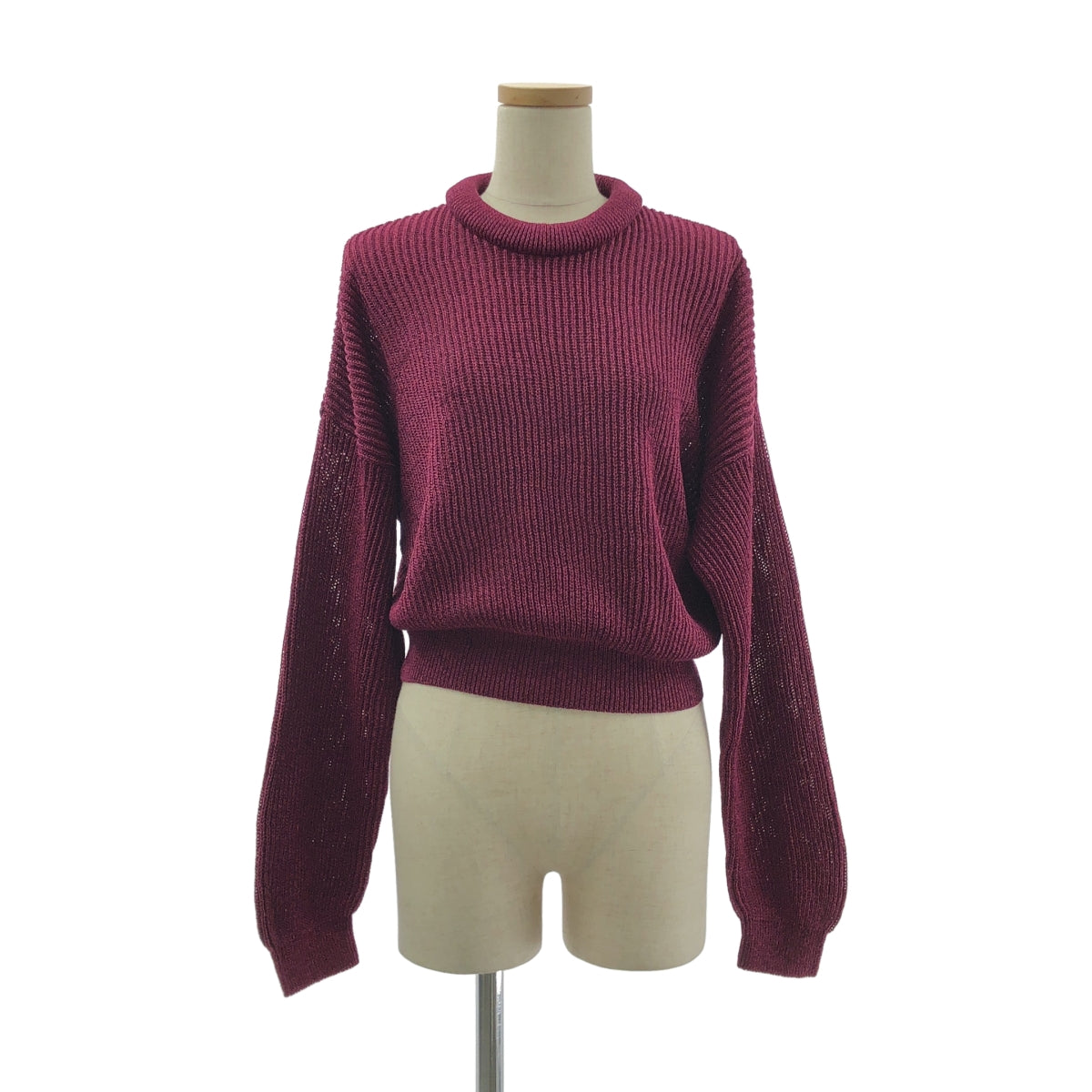 [狀況極佳] Cristaseya | Washi | Washi 羅紋針織套頭衫 | S 碼 | 紫色 | 女款